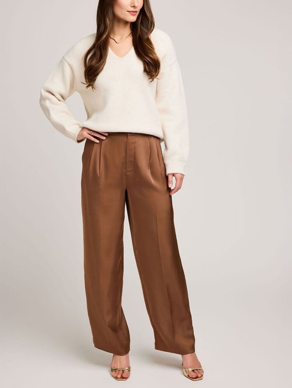 Amelie Pants Chestnut Color